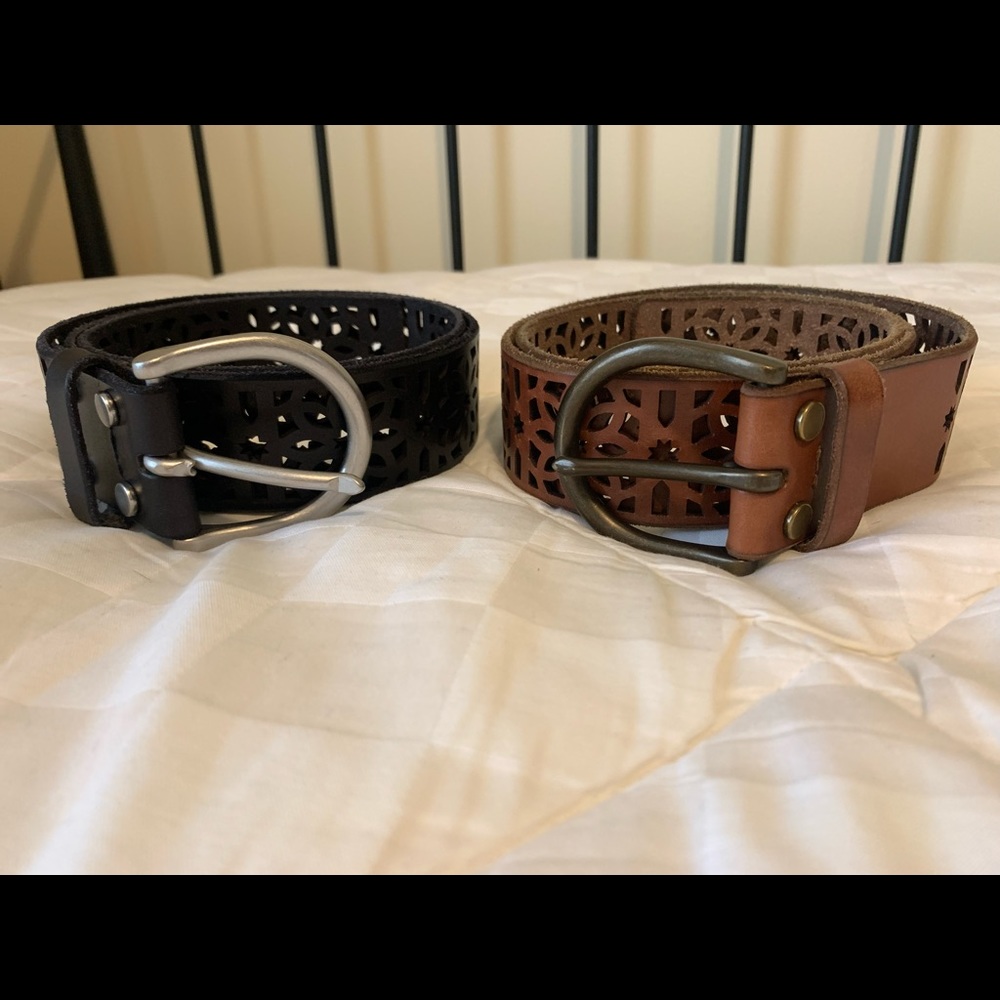2 Lucky Brand leather belts